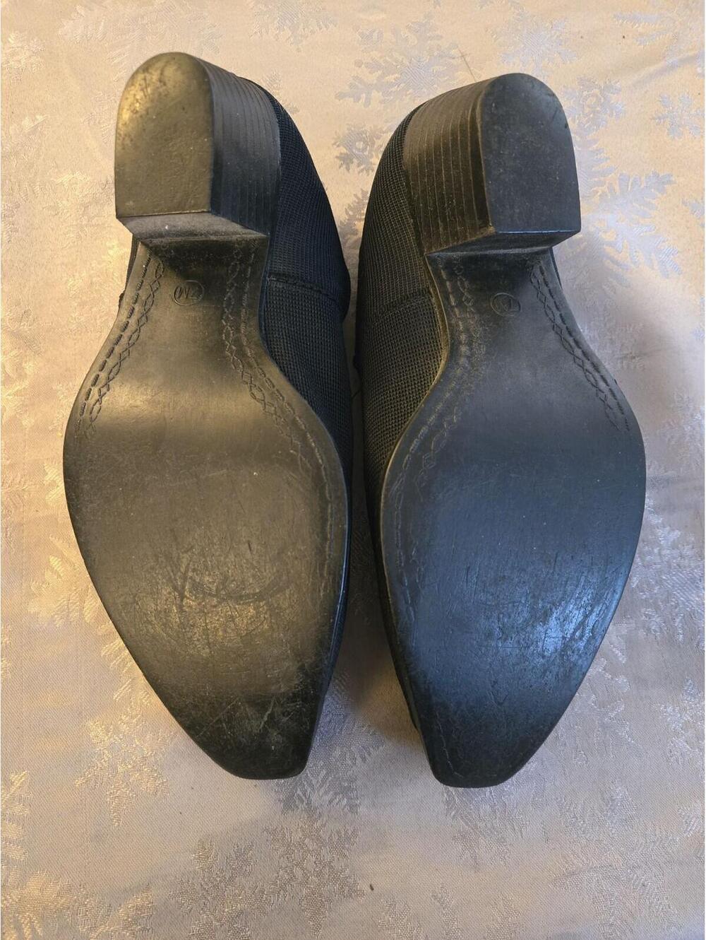 Vintage Mixed Blues Black Pointed Toe Loafers Size 7M - Picture 3 of 5